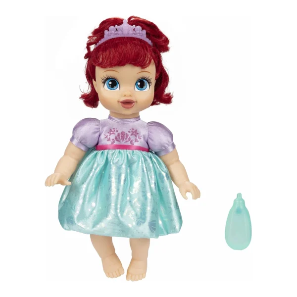 Disney Princess Ariel Baby Doll with Baby Bottle & Tiara