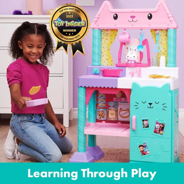Gabby’s Dollhouse, Cakey Kitchen Set for Kids with Play Kitchen Accessories, Great Gift for Girls and Boys Ages 3 and Up - Image 2