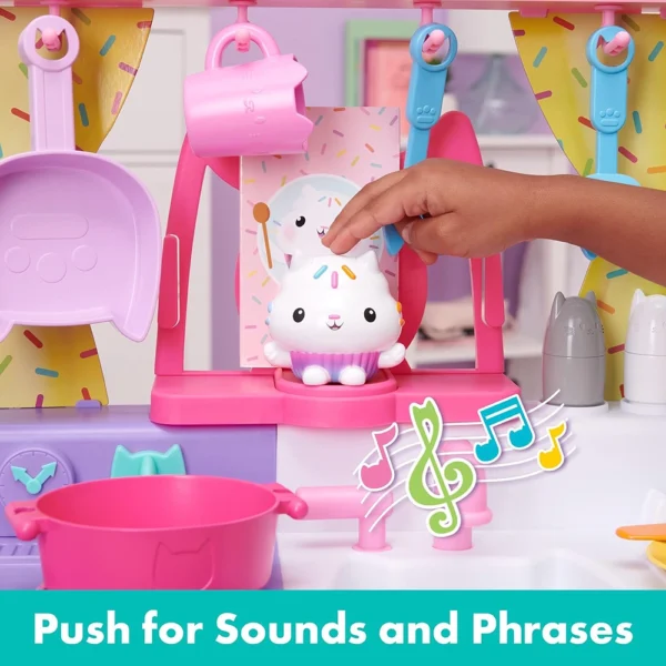 Gabby’s Dollhouse, Cakey Kitchen Set for Kids with Play Kitchen Accessories, Great Gift for Girls and Boys Ages 3 and Up - Image 3