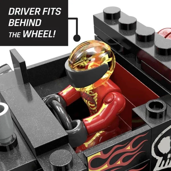 MEGA Hot Wheels Monster Trucks Toy Car Building Set, 151 Pieces, 1 Micro Figure Driver - Image 3