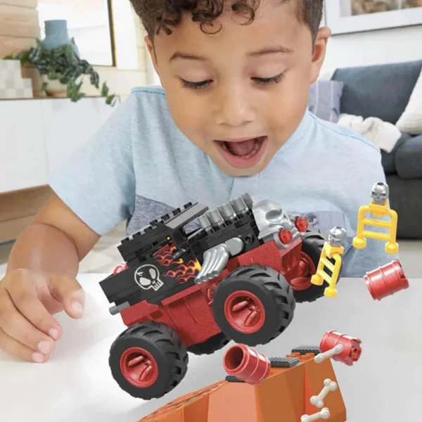 MEGA Hot Wheels Monster Trucks Toy Car Building Set, 151 Pieces, 1 Micro Figure Driver - Image 6