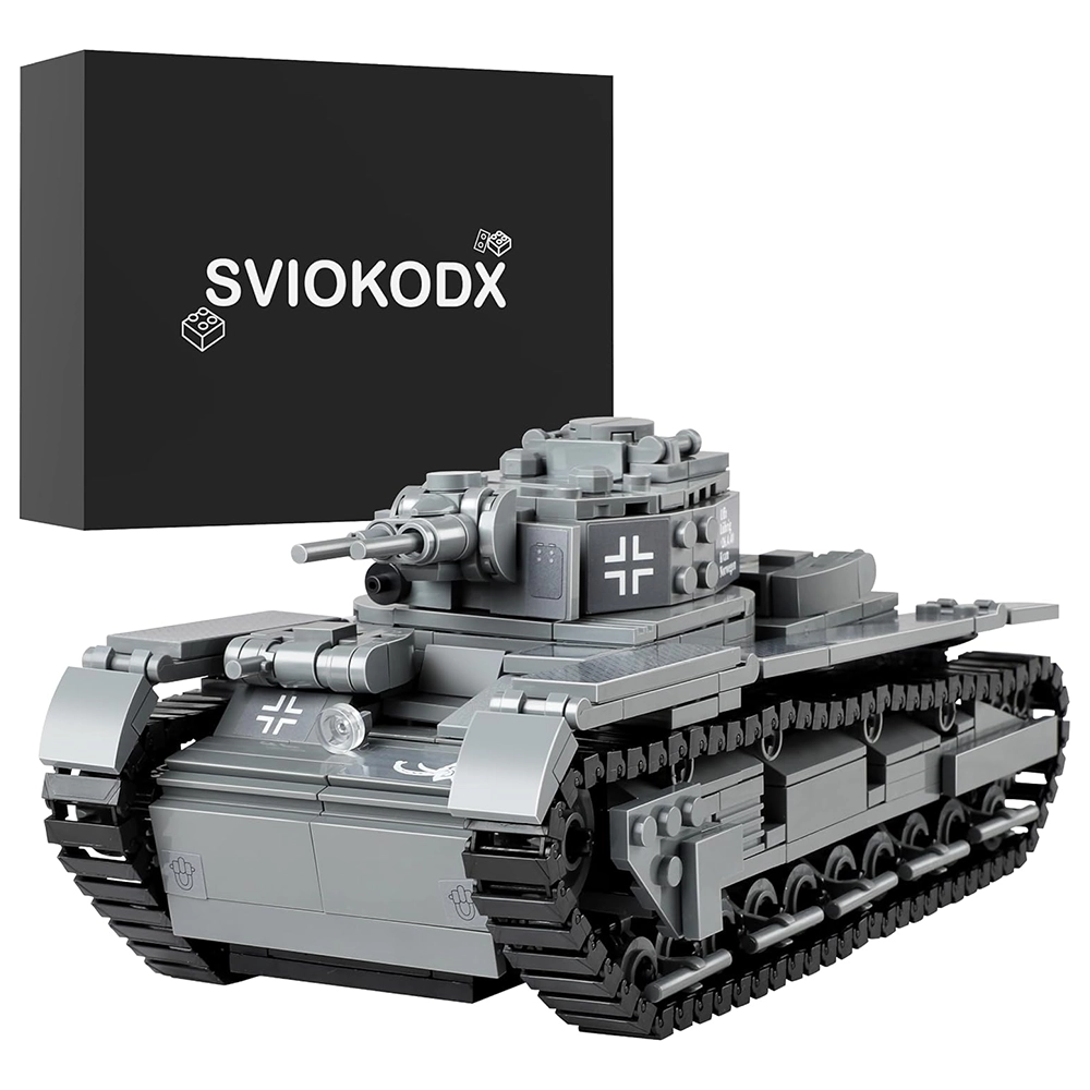 Neubaufahrzeug Tank，WW2 Army Tank Building Set