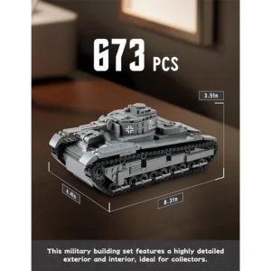 Neubaufahrzeug Tank，WW2 Army Tank Building Set 2
