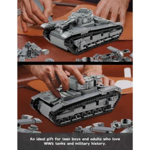 Neubaufahrzeug Tank，WW2 Army Tank Building Set 4