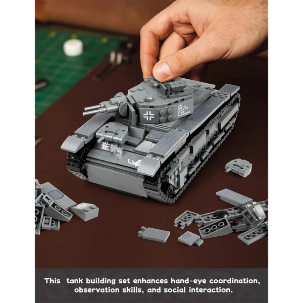Neubaufahrzeug Tank, WW2 Army Tank Building Set, For Adults - Image 6