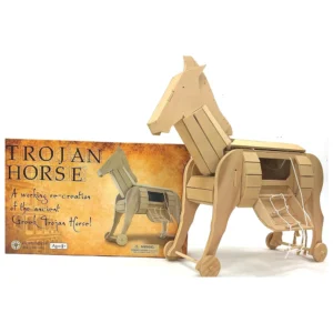 Pathfinders STEM Kit – Trojan Horse Model - DIY Wooden Craft Kit for Kids 10-14 - Girls Arts & Crafts STEM Gift