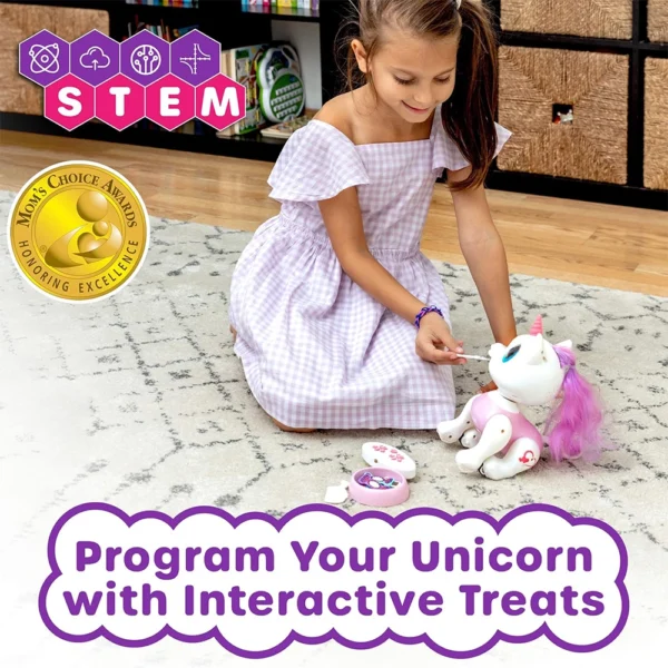 Power Your Fun Robo Pets Unicorn Toy for Girls and Boys (Pink) - Image 4
