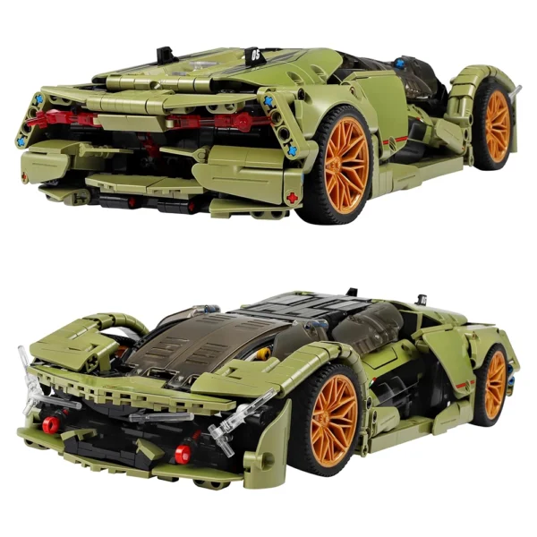 SVIOKODX Sports Car Building Blocks - Model Cars for Adults,1:14 Moc Car Building Blocks - Image 2